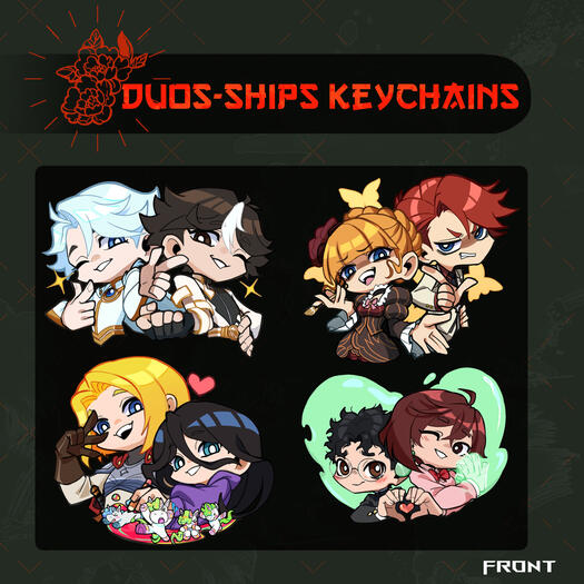 Anime Ships/Duos Keychains