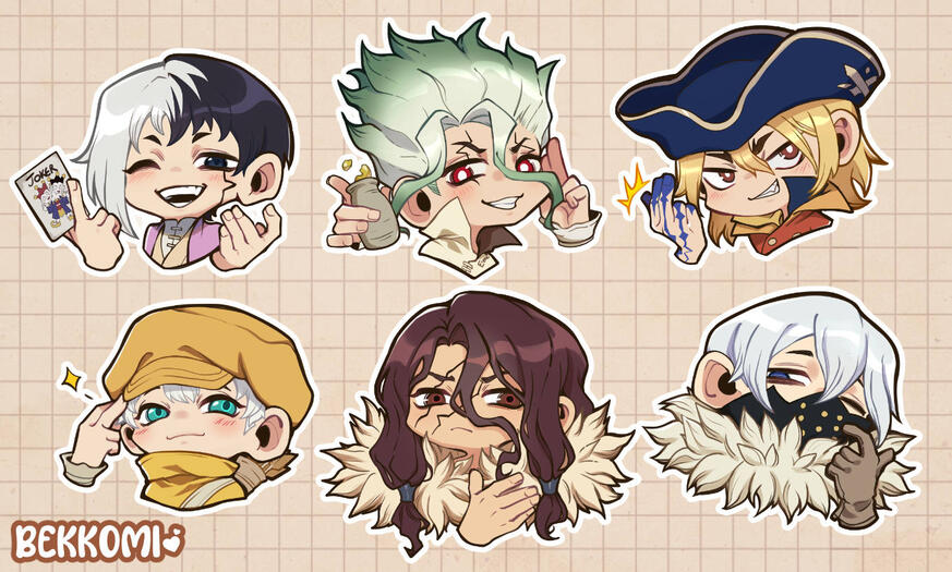 Dr Stone Stickers